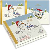 Comello Doe eens lief kerstkaartenmapje - Vogels - Kaars