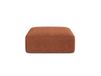 Pouf en velours côtelé terre cuite