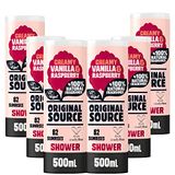 Original Source Vanillemelk en framboos douchegel 6 x 500 ml
