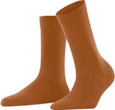 FALKE Softmerino eenkleurig wol katoen sokken dames bruin - maat 35-36