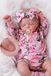 Poupée reborn 43 cm, endormie, corps en tissu doux, fille avec accessoires
