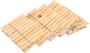 Merkloos / Sans marque Bamboe houten wasknijpers - 100x stuks - 7 cm