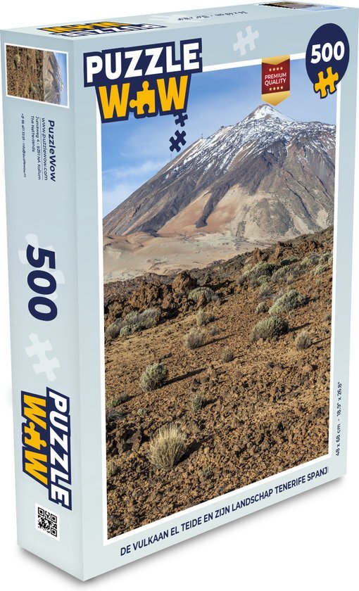 MuchoWow Puzzel De vulkaan El Teide en zijn landschap Tenerife Spanje - Legpuzzel - Puzzel 500 stukjes - Sinterklaas cadeautjes - Sinterklaas voor grote kinderen