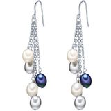 Valero Pearls Oorhanger - Sterling zilver - zilver