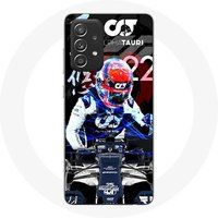 Maniacase Hoesje voor Samsung Galaxy A52 Formule 1 Yuki Tsunoda Japanse F1 autocoureur