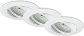 Briloner Leuchten - Set van 3 LED inbouwspots - Dimbaar - 3000K - IP23