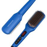 Stijltang, Gentiaanblauw Ionische Keramische Stijlborstel voor Thuis, 20 Seconden Snelle Verwarmingstechnologie met Automatische Uitschakeling, Anti-verbranding met Universele Dubbele Spanning
