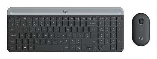 Logitech MK470 Draadloos Toetsenbord met Muis - QWERTZ Duits - Grafiet