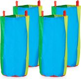 Merkloos Relaxdays Zaklopen Kinderen - 4-delige Set - Oud Hollands Spelletje - Polyester - Groen/Blauw/Rood