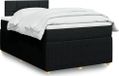 Prolenta Maison Exclusive - Boxspringbed met matras, zwart, 120x200 cm, gestoffeerd