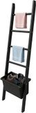 Relaxdays Handdoekladder - 50x170x21 cm - Zwart