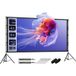 Écran de projection portable 120 pouces 16:9 avec support, compatible HD 4K 8K, pliable et léger pour vidéoprojecteur, dimensions 309x62x217 cm