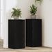 vidaXL Support de plantes, 2 pièces, Chêne noir, 30 x 30 x 70 cm