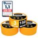 HASKYY Ruban de masquage ruban de peintre 3 rouleaux 50mm x 50m