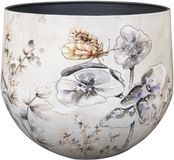 TS Collection Bloempot Moonlight meadow 33x28 Metaal & Epoxy
