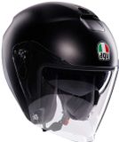 AGV Irides Mono Logo Mat Zwart Jethelm - Helm