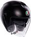 AGV Irides Mono Logo Mat Zwart Jethelm - Helm