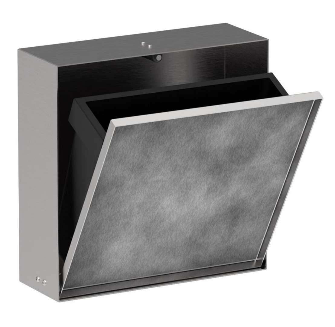 Hansgrohe XtraStoris Rock - Ingebouwde prullenmand 4 L, geborsteld staal 56089800
