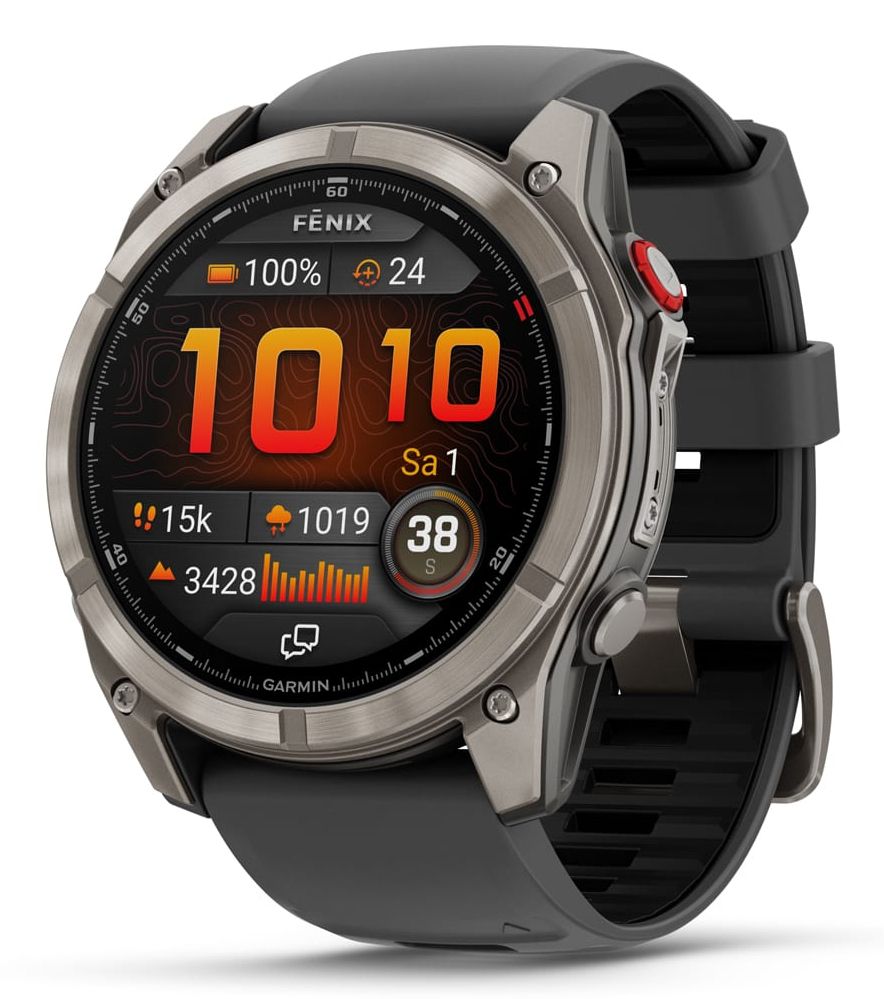 Garmin fēnix 8 Pro Smartwatch - 51mm, AMOLED, GPS, Graphite/Titanium