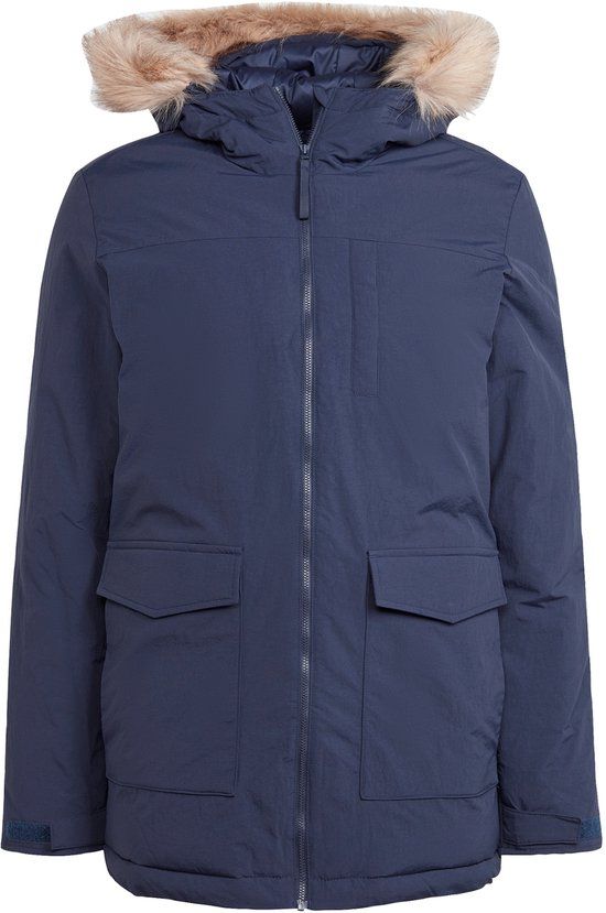 adidas Sportswear Hooded Fur Parka Heren Blauw XL