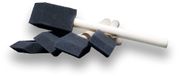 Brosse de nettoyage en mousse, brosse de détail - Poils souples - 5 pièces - Pour fentes de ventilation et bandes en plastique