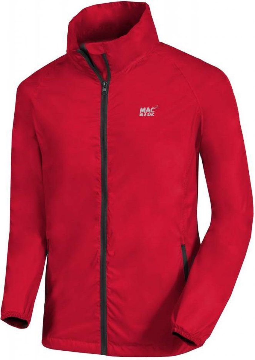 Mac in a Sac Volwassenen Unisex Regenjas - Rood - Maat L