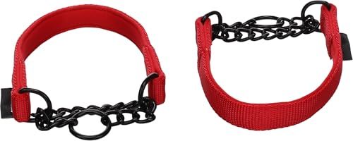 Hond Flamingo Hond Anti-trek halsband Trero Rood S 34-45cm 15mm