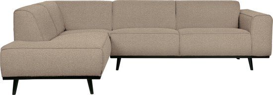 WOOOD Statement Corner Sofa Left - Boucle - Beige - 274x210x77 cm