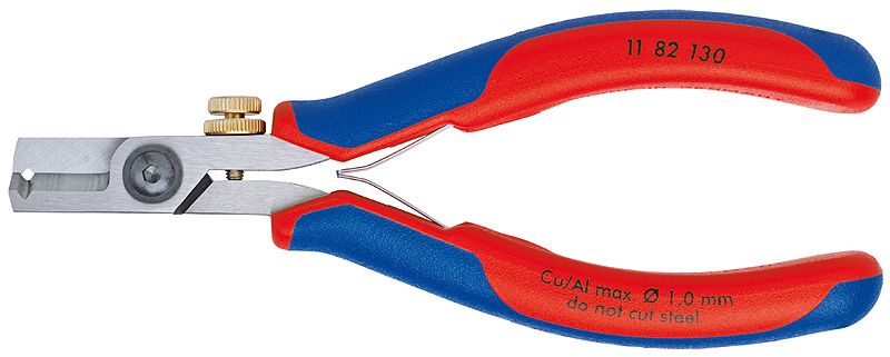 KNIPEX 11 82 130 Cable Strippers - Blue, Red