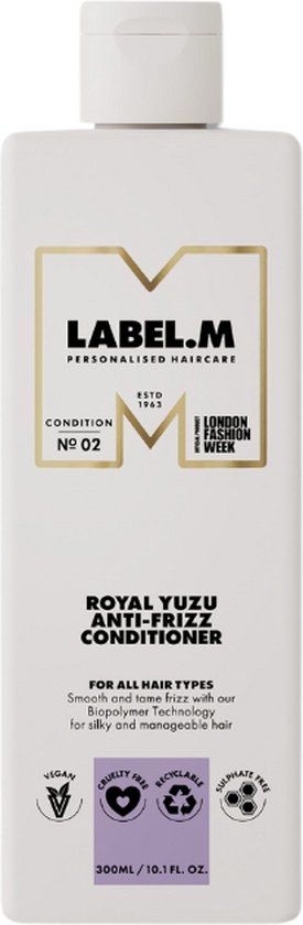 Label.M Royal Yuzu Anti-Frizz Conditioner 300ml - Conditioner voor alle haartypes