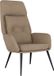 vidaXL Relaxstoel kunstsuède taupe