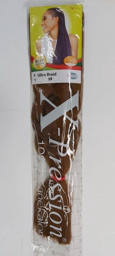 Hair extensions X-Pression 30 Nº 30 - Bruin - 150 cm