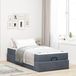 Maison Exclusive - Cadre de lit avec matelas, 2 pièces, velours gris foncé