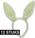 Decoris Konijnoren Diadeem wit groen - 12x
