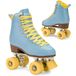 ATTABO Cascada Rolschaatsen, maat 36, leer, bovenmateriaal, ventilatie, ABEC-7, aluminium glijders, 82A, teenbescherming, veilig remmen, perfecte pasvorm, kleur blauw
