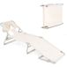 Coast Bain de soleil Coast Beige - Bain de soleil pliable pour la plage et la terrasse avec ouvertures pour le visage et les bras, dossier et repose-pieds réglables - 190 x 56 x 62 cm