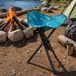 3Bein Tabouret de camping, Tabouret de pêche, avec sangle, Bleu, 51 cm de hauteur