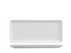 H&h Set van 6 rechthoekige borden Pearl wit 15 x 35 cm