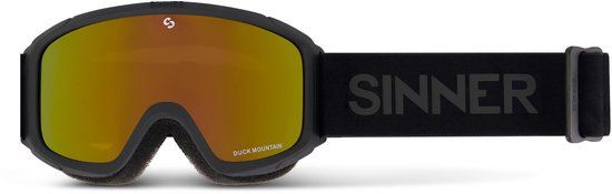 SINNER Duck Mountain Skibril - MATTE Zwart - Unisex - One Size
