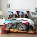 TRANKIELO® Ensemble de literie en microfibre 200x200 cm