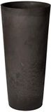 Arcadia Donkere houtskool marmeren S32DCM Contempo hoge ronde plantenbak, 43 bij 65 cm