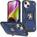 Wozinsky Ring Armor Serie - Housse de protection - iPhone 15 Plus - Bleu - Avec poignée annulaire