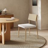 [en.casa] Eetkamerstoel set van 6 Jördfjok 79x49x57 cm beige
