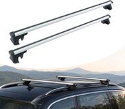 Merkloos / Sans marque Relaxdays Dakdragers - 2 stuks - 124 cm - zilver