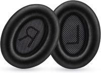Allecto Plus - Coussinets d'oreille en cuir noir pour casques intra-auriculaires Bose QuietComfort et Apple