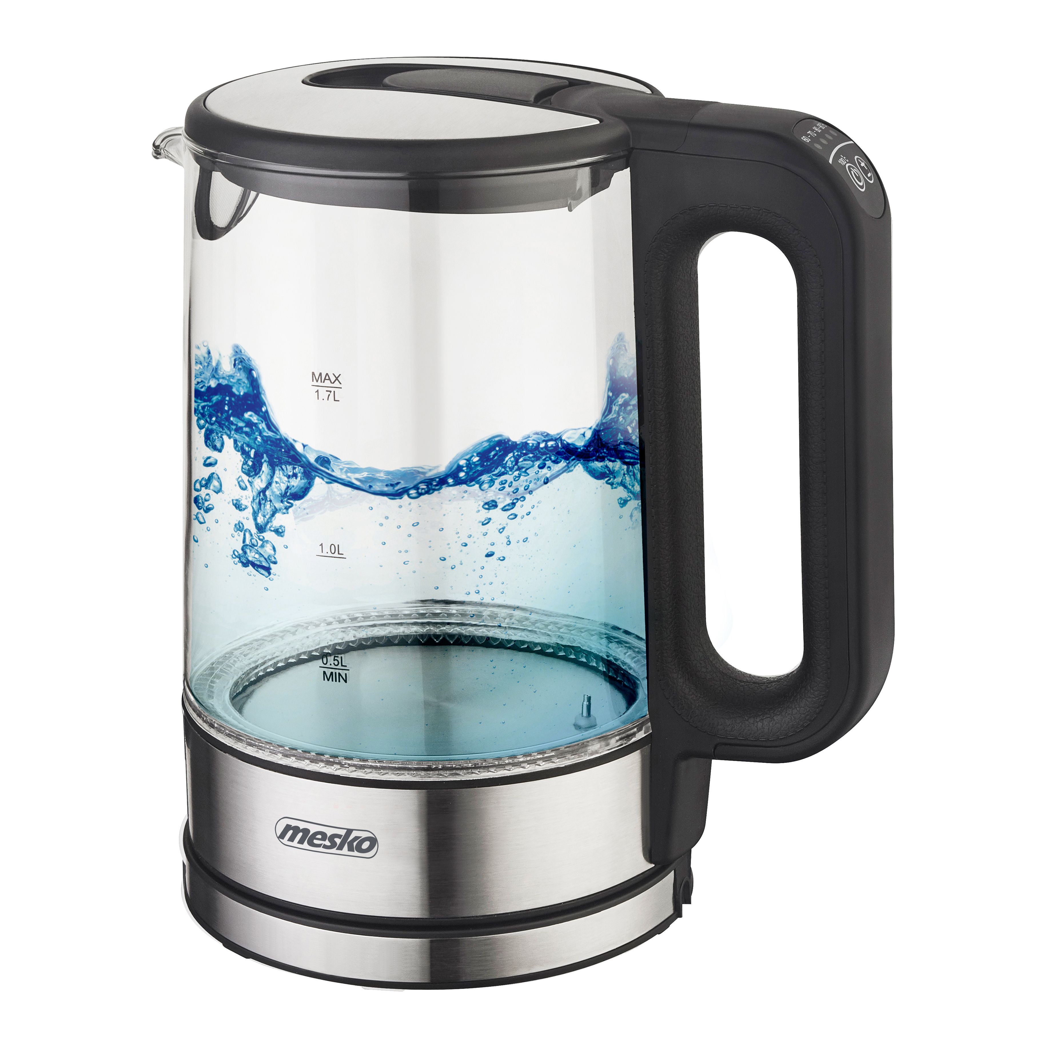 Mesko Home Mesko 1301 B Waterkoker - Zwart - 1.7 liter - 2200 Watt
