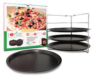 Guardini Set met 4 vormen voor pizza + houder