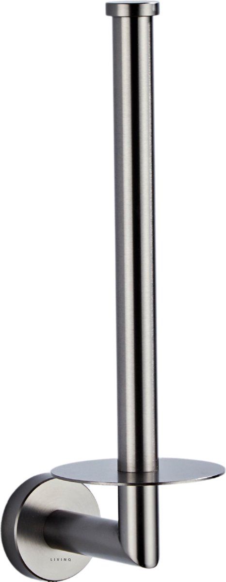 LIVINQ Reserve Rolhouder Gun Metal Grijs - RVS