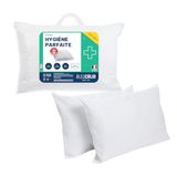 Bleu Câlin OAEH50LOT245 kussen, katoen/polyester, wit, 45 x 7 cm, 2 stuks
