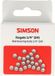 Simson Kogels 1/4" Roestvrij staal Zilver 24 stuks